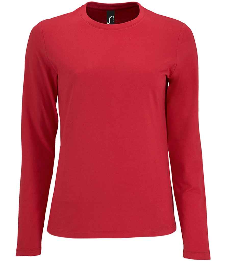 SOL'S Ladies Imperial Long Sleeve T-Shirt - Red