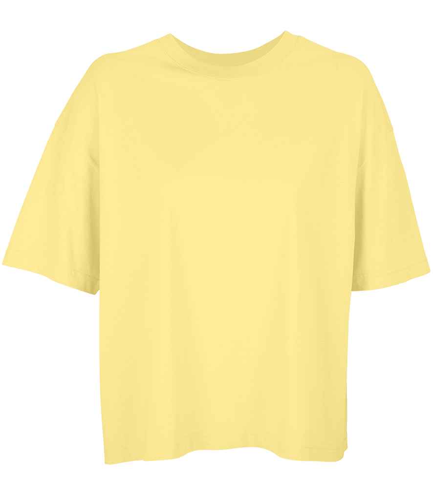 SOL'S Ladies Boxy Oversized Organic T-Shirt - Light Yellow