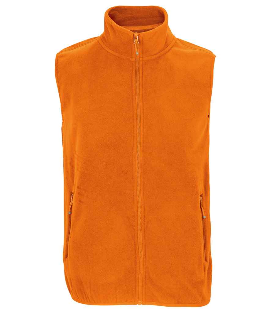 SOL'S Unisex Factor Recycled Micro Fleece Bodywarmer - Orange