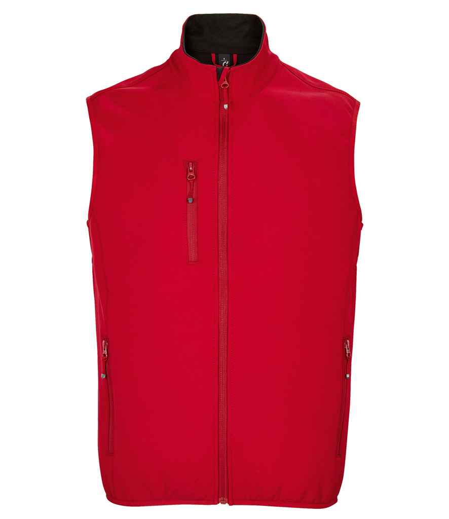 SOL'S Falcon Recycled Soft Shell Bodywarmer - Pepper Red