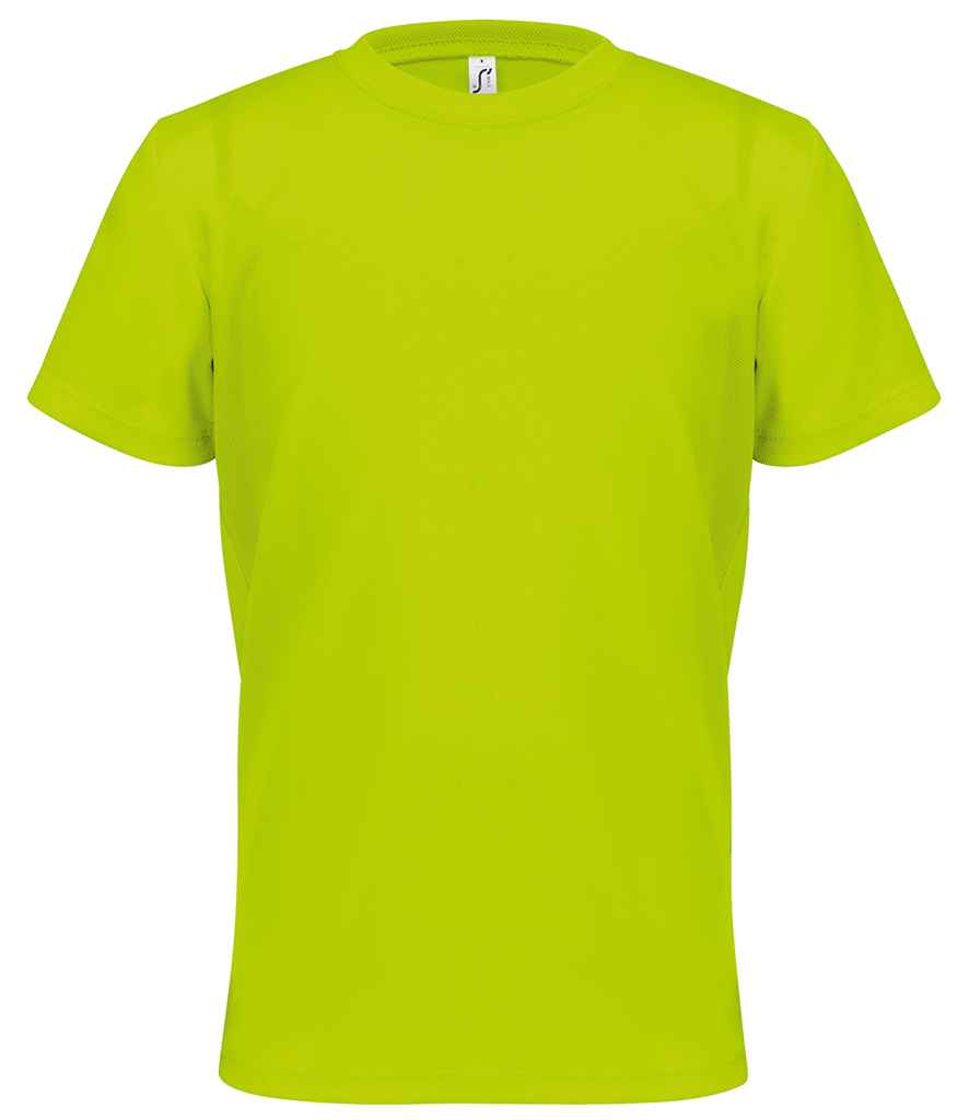 SOL'S Kids Sprint Sports T-Shirt - Neon Yellow