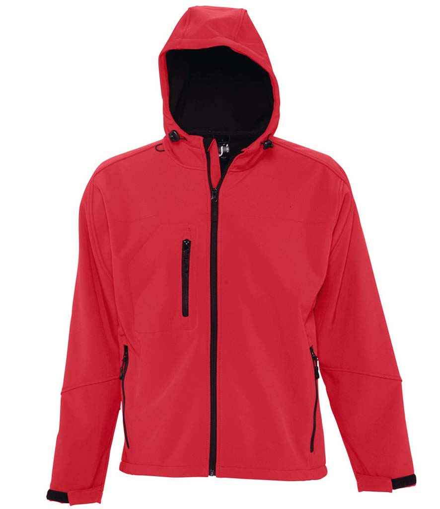 SOL'S Replay Hooded Soft Shell Jacket - Pepper Red