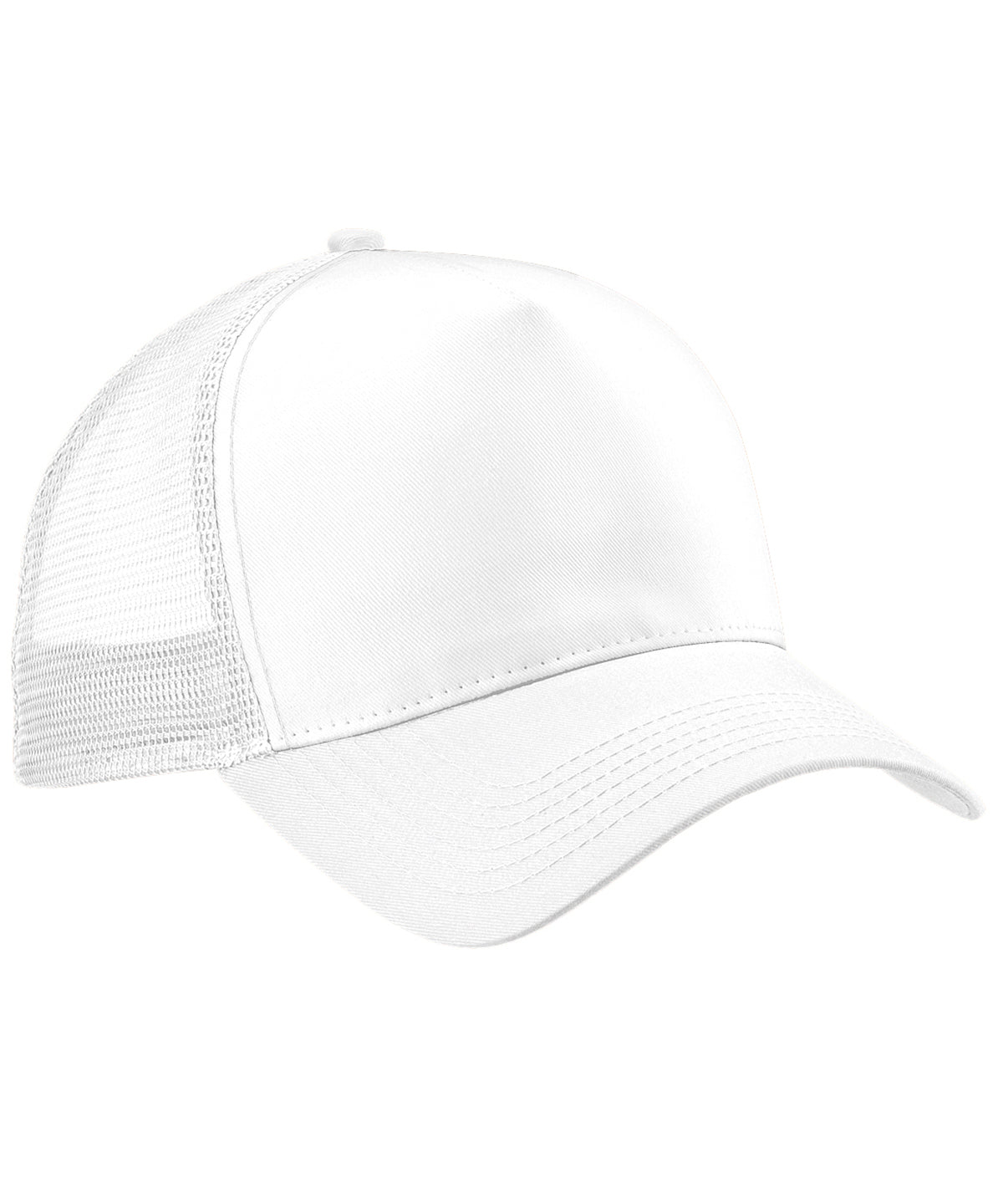 Beechfield Snapback trucker White/White