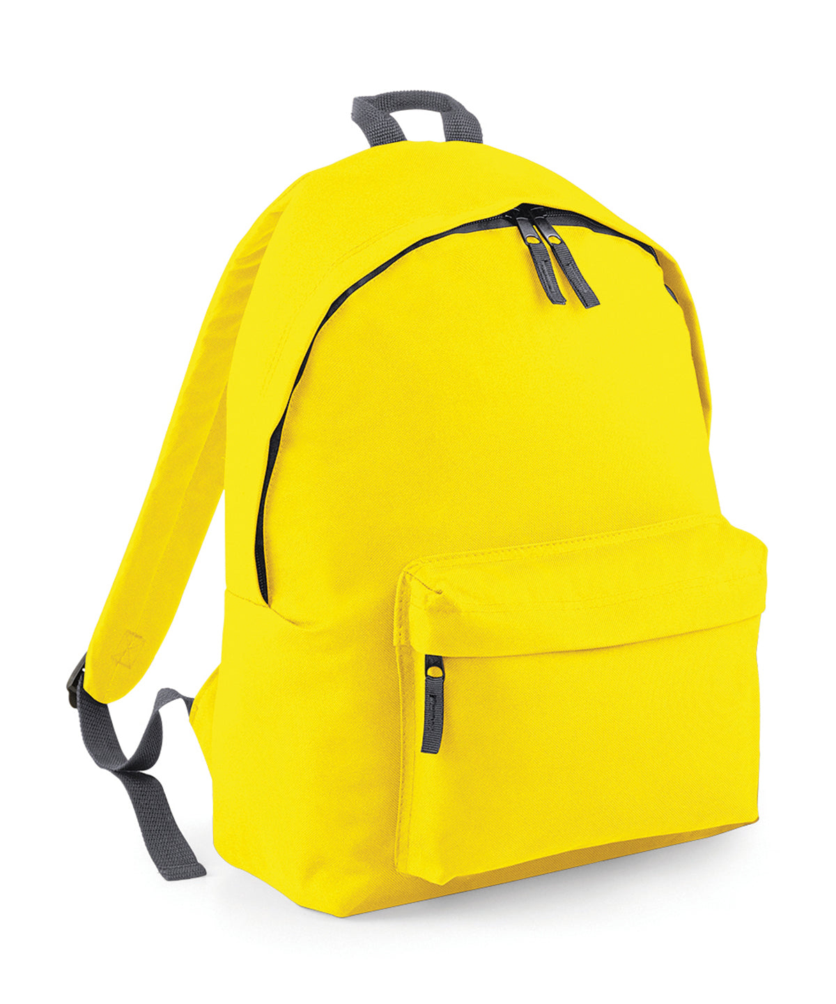 BagBase Original fashion backpack Yellow/Graphite Grey
