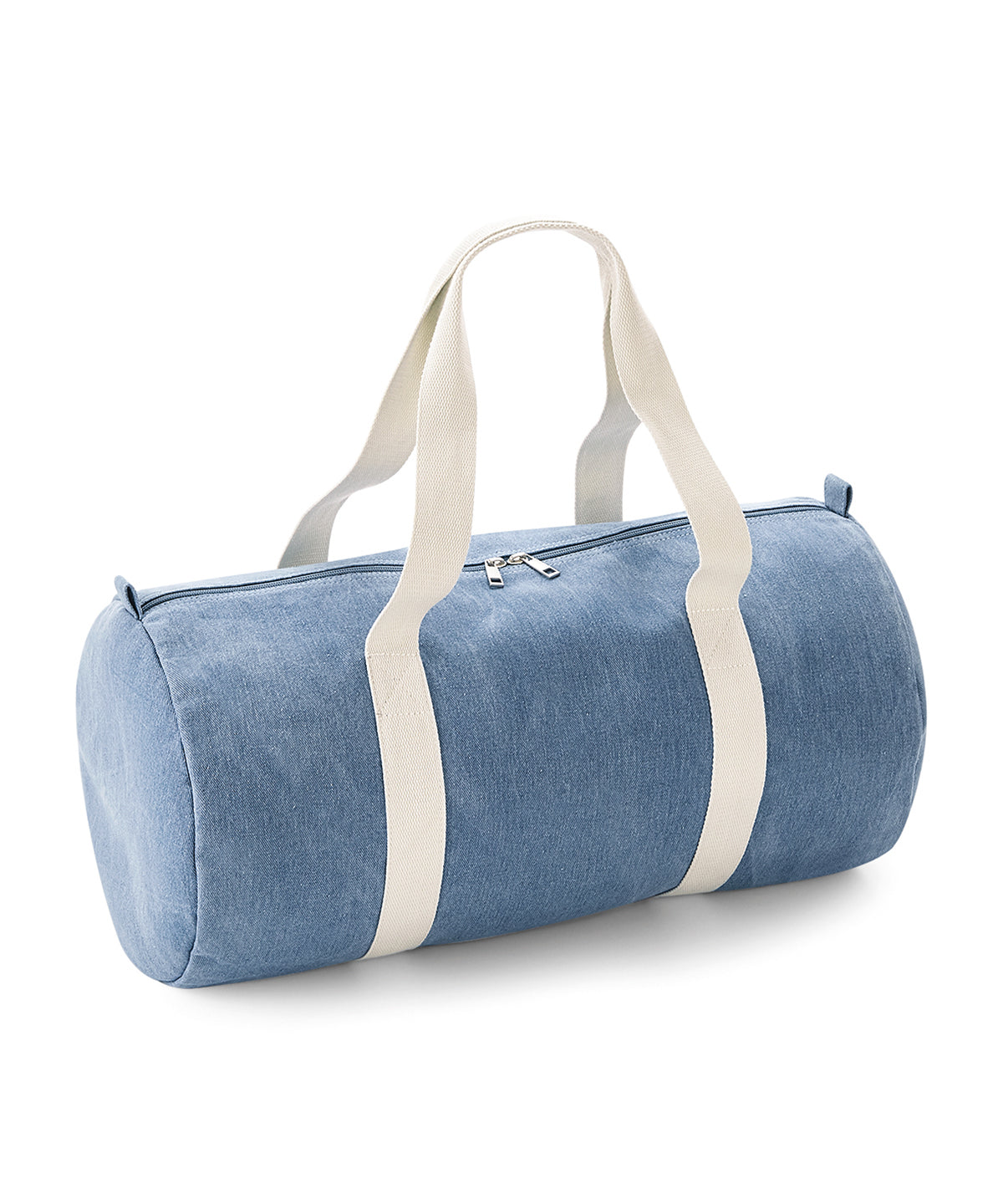 BagBase Denim barrel bag Light Denim