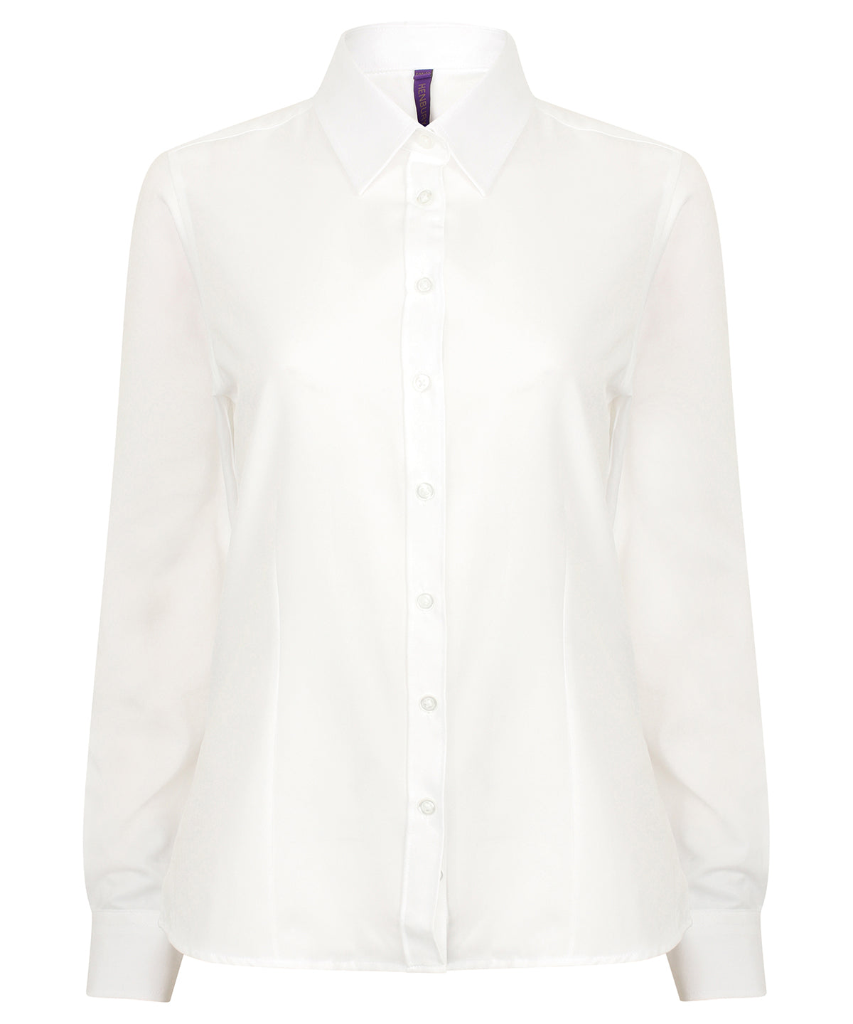 Henbury Women's wicking antibacterial long sleeve shirt White