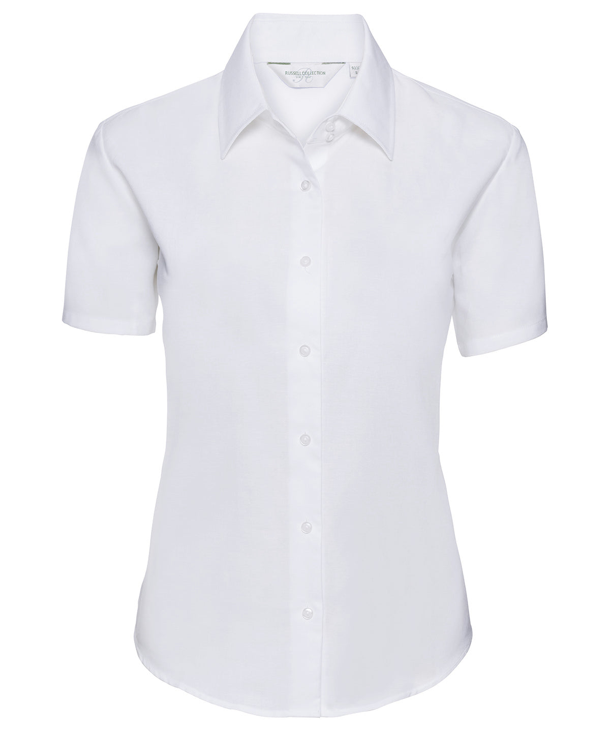 Russell Women's short sleeve Oxford shirt White