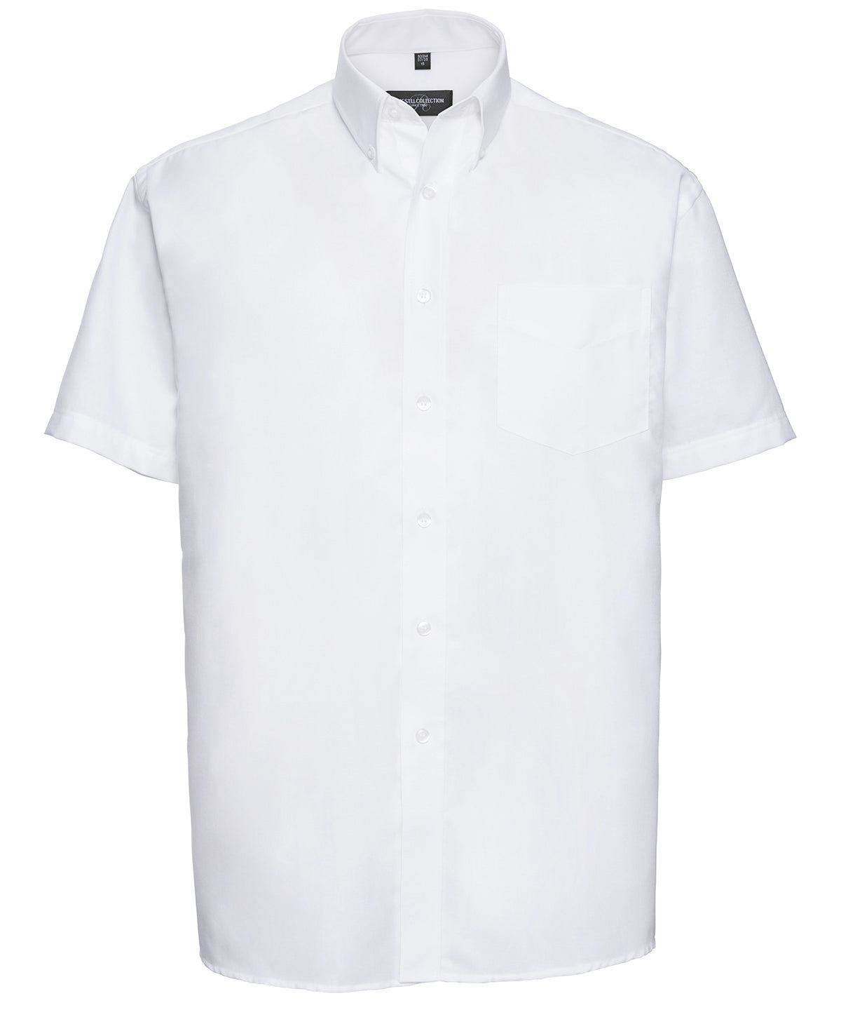 Russell Short sleeve easycare Oxford shirt White