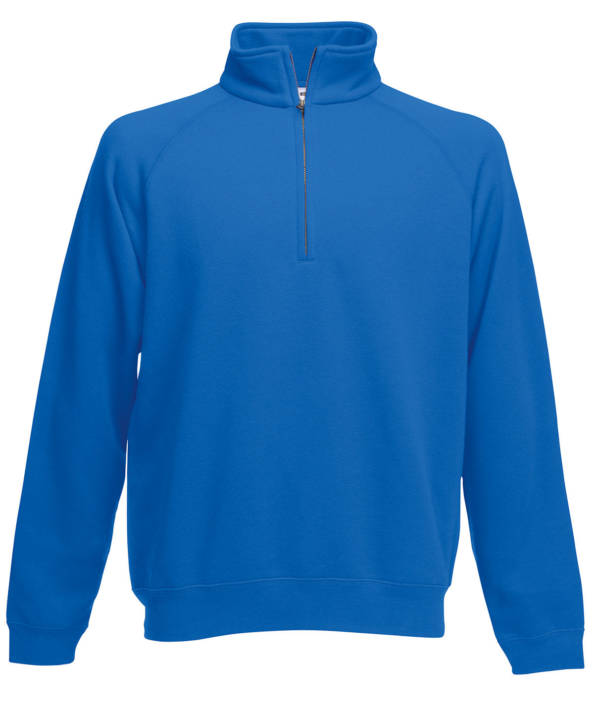Fruit of the Loom Premium 70/30 zip-neck sweatshirt Royal Blue