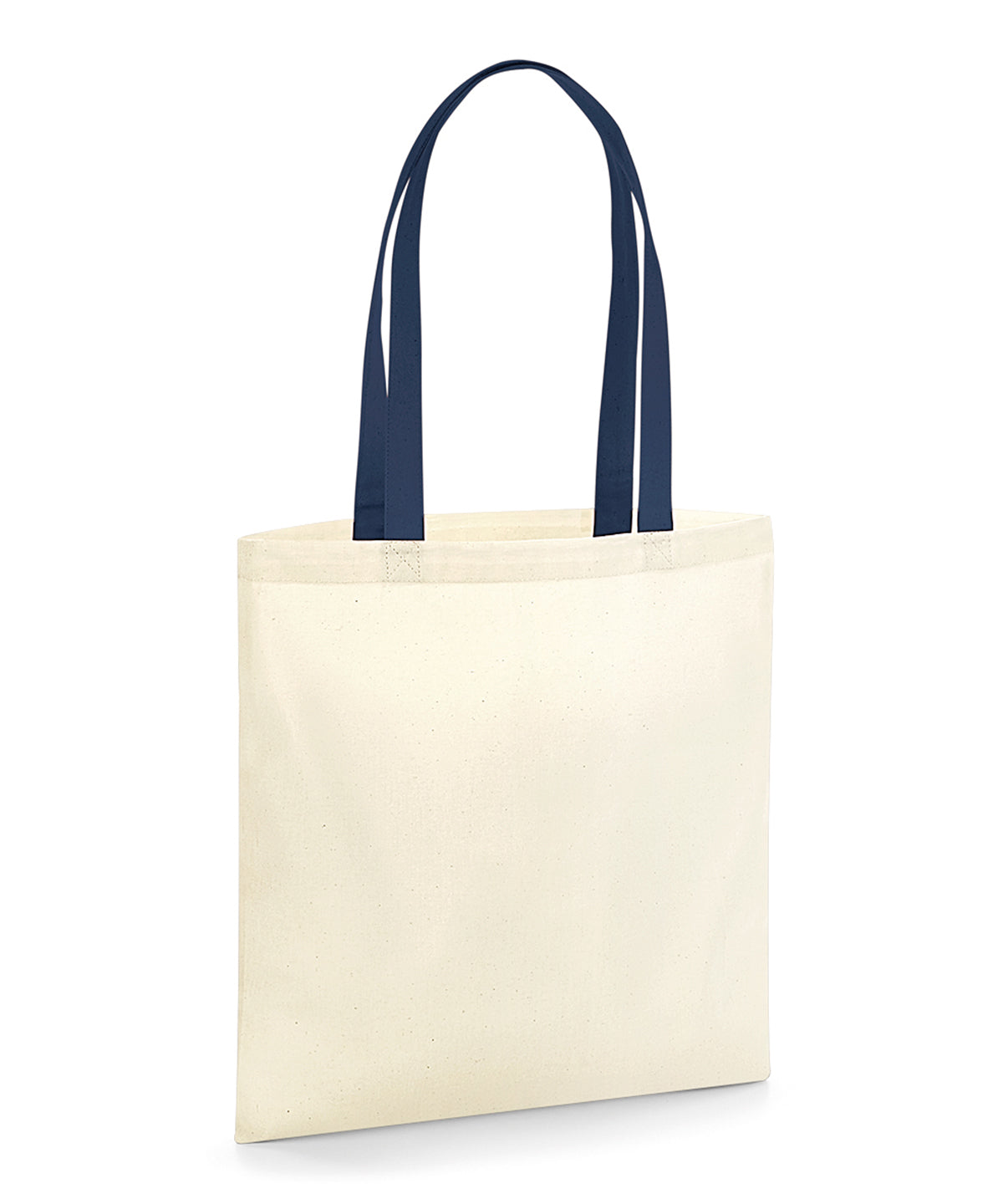 Westford Mill EarthAware® organic bag for life - contrast handles Natural/French Navy