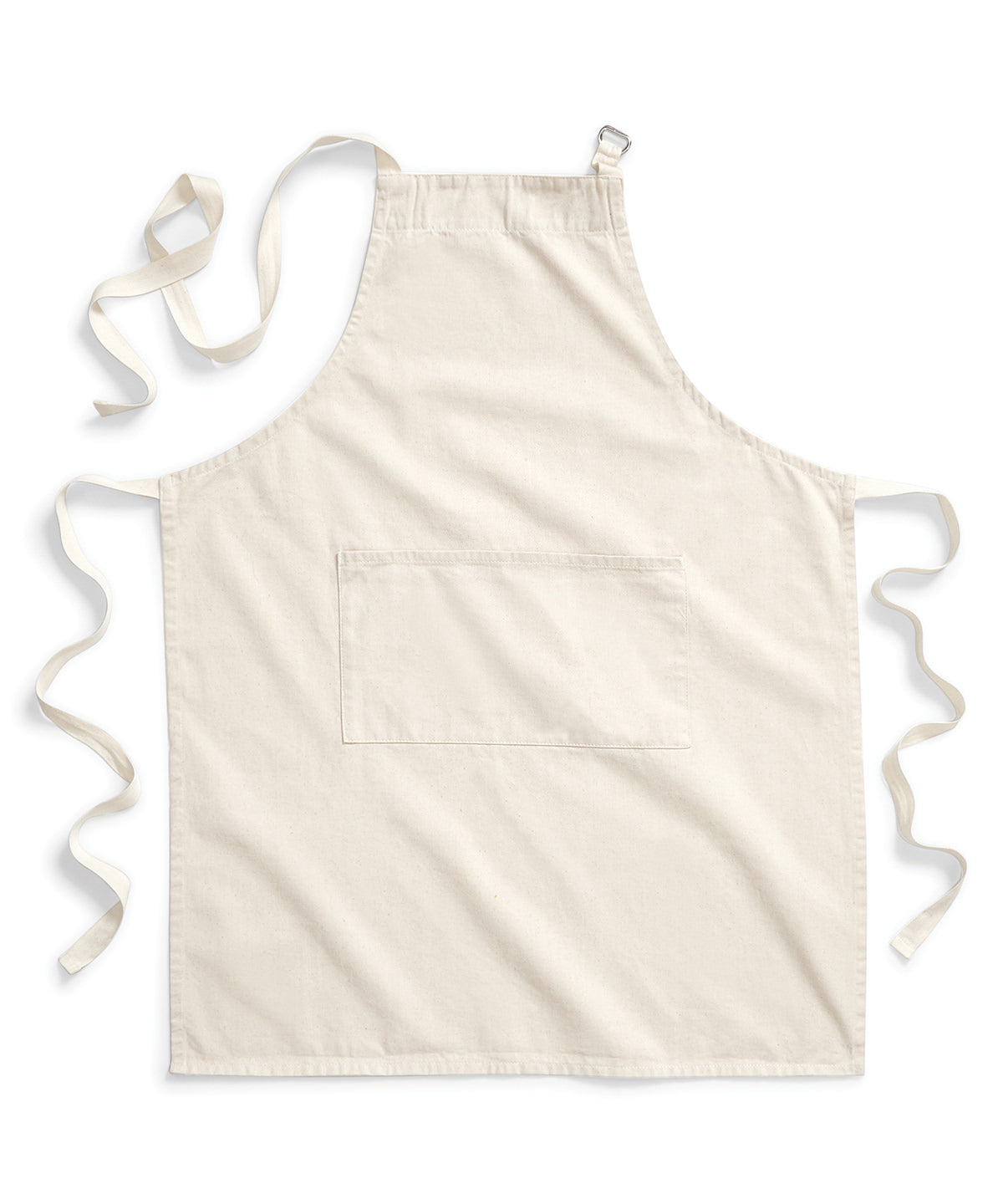 Westford Mill Fairtrade cotton adult craft apron Natural