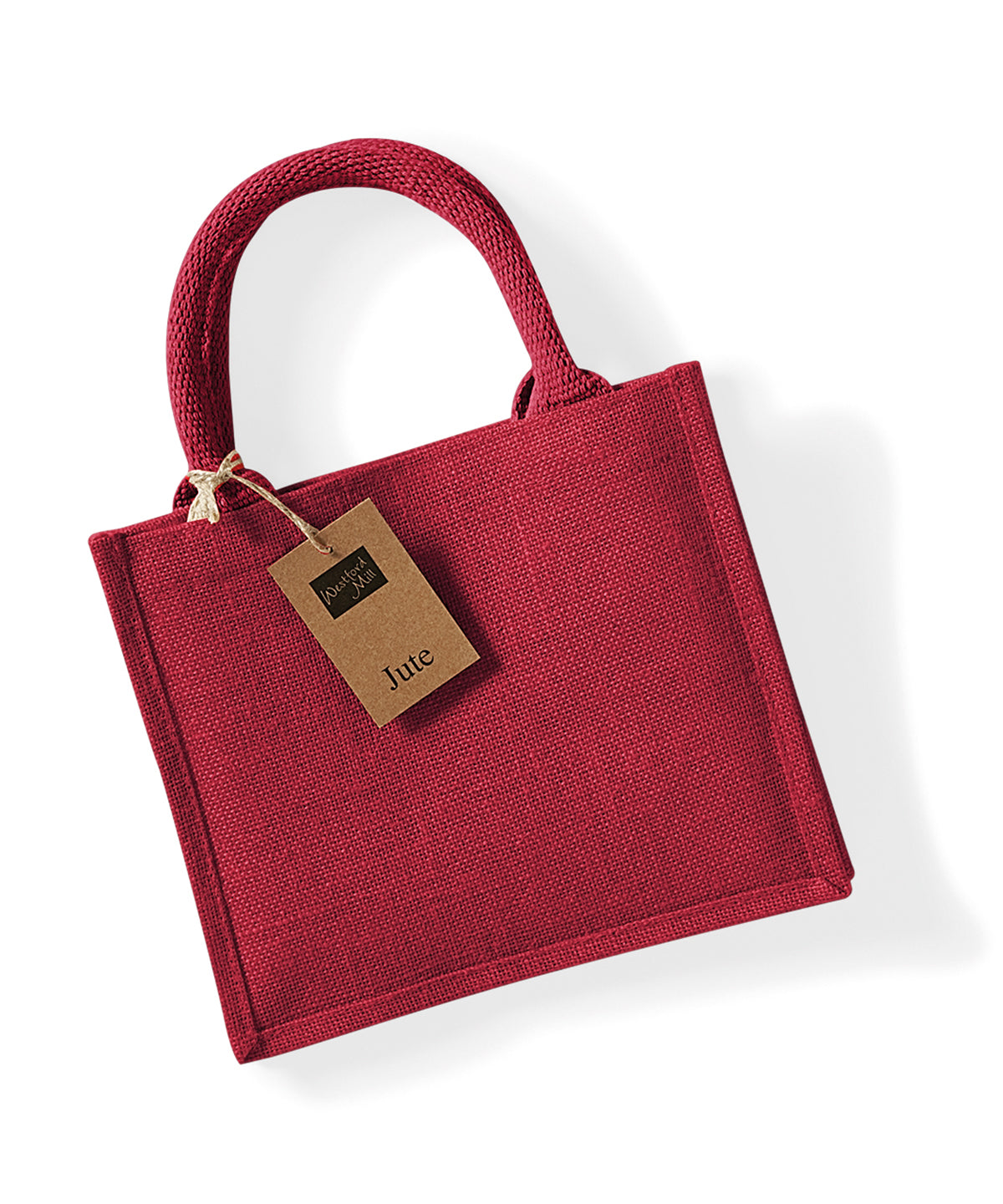 Westford Mill Jute mini gift bag Red/Red