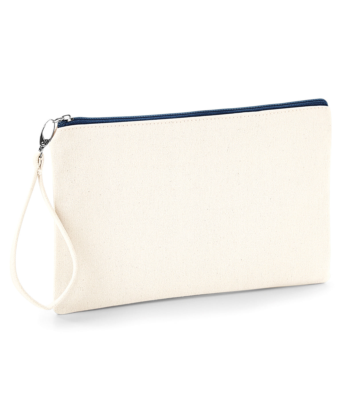 Westford Mill Canvas wristlet pouch Natural/Navy