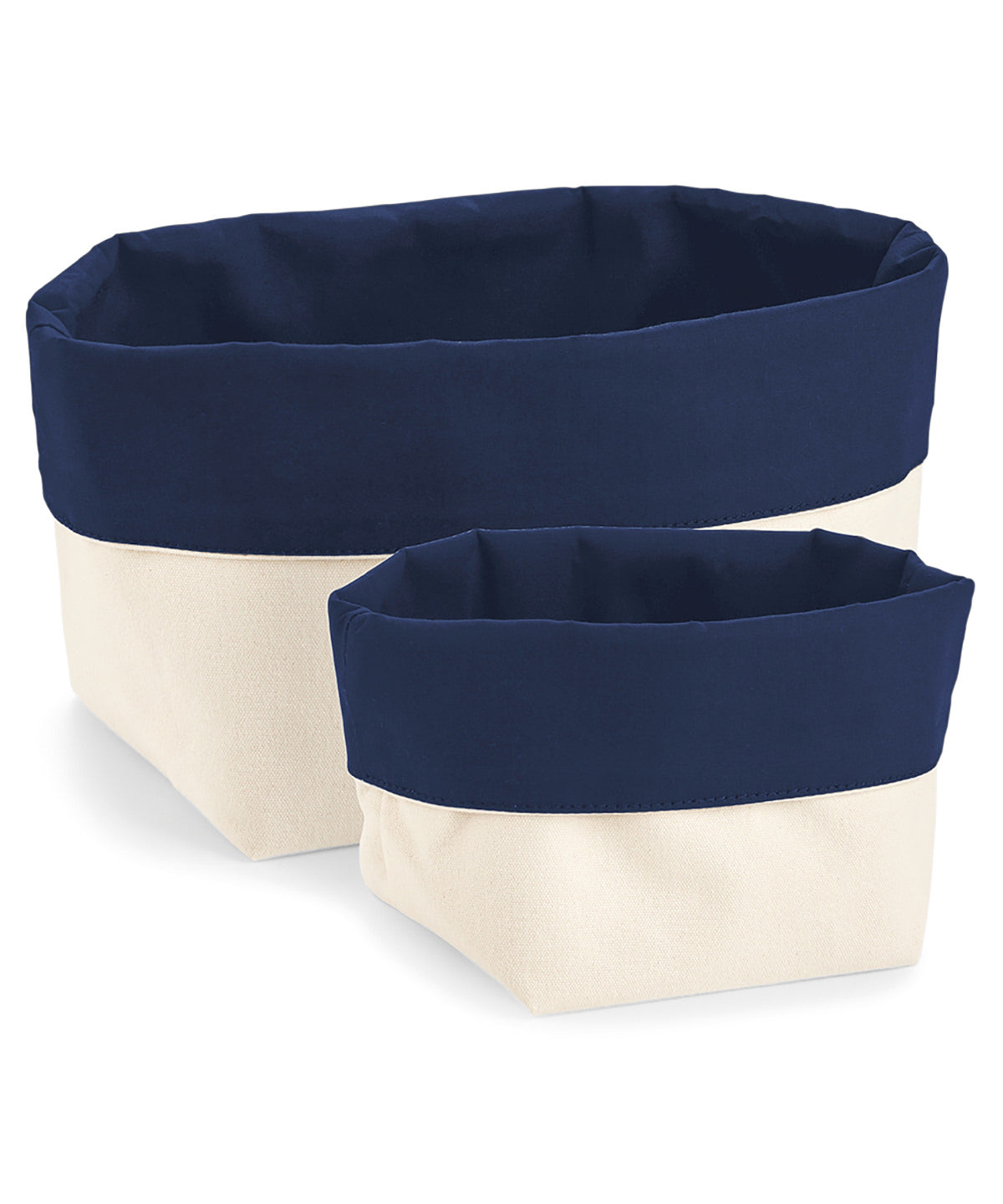 Westford Mill Reversible canvas organiser Natural/Navy