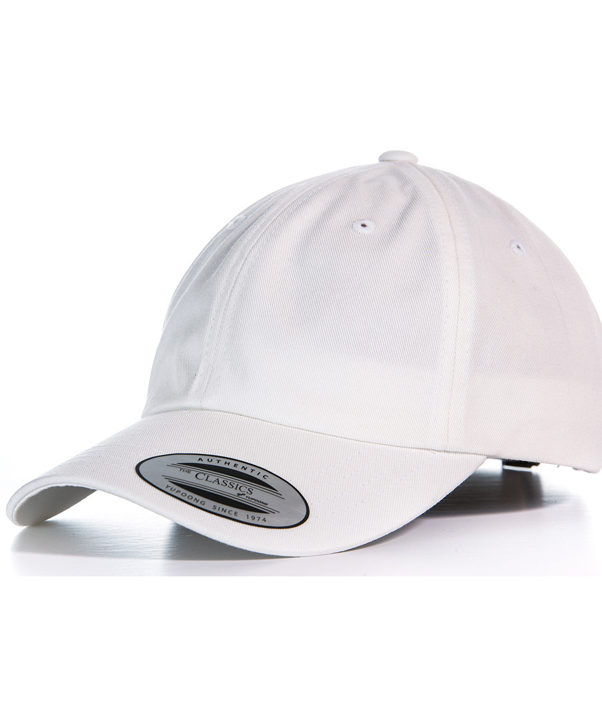 Flexfit / Yupoong Dad hat baseball strap back (6245CM) White
