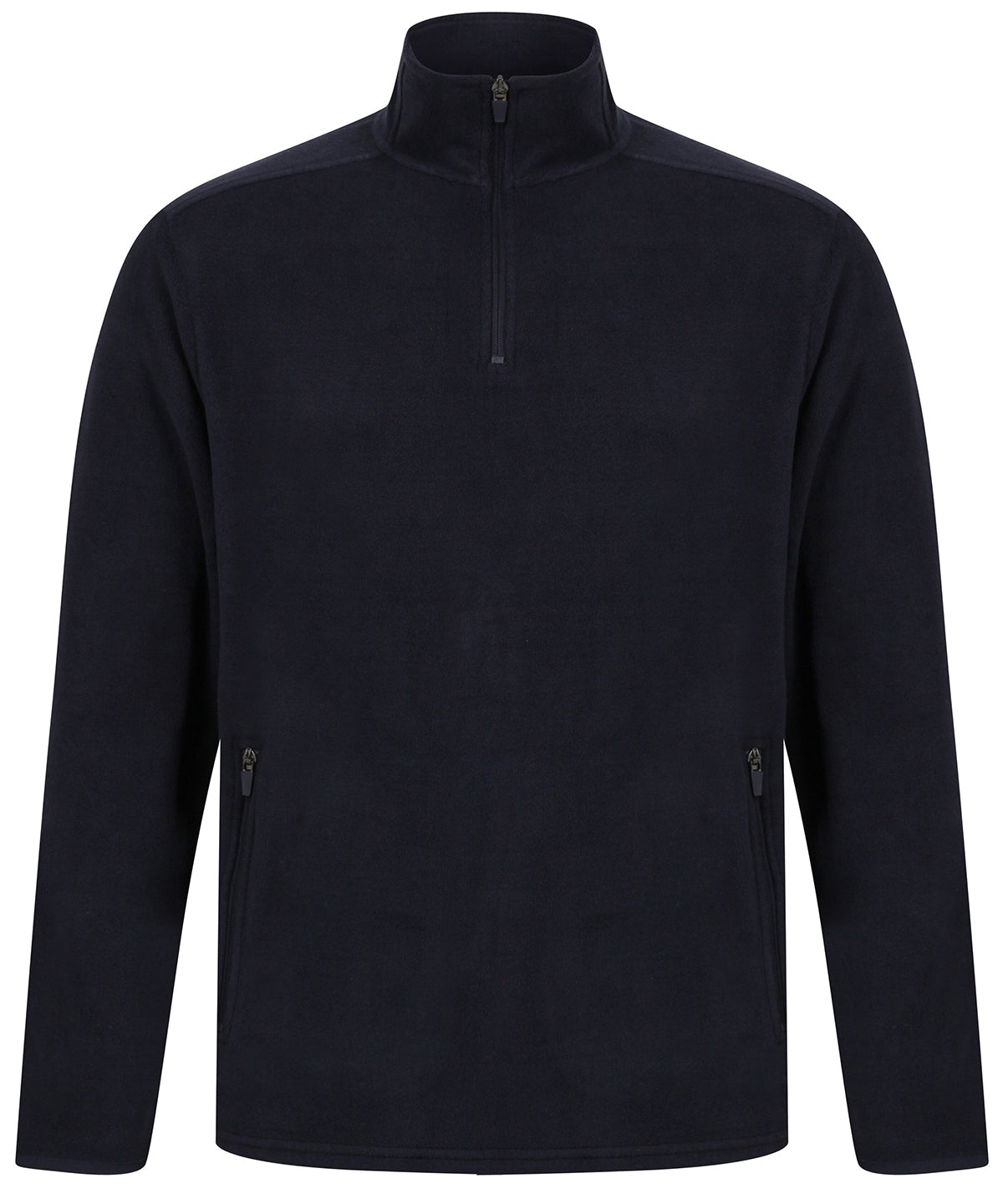 Henbury ¼ zip microfleece jacket Navy