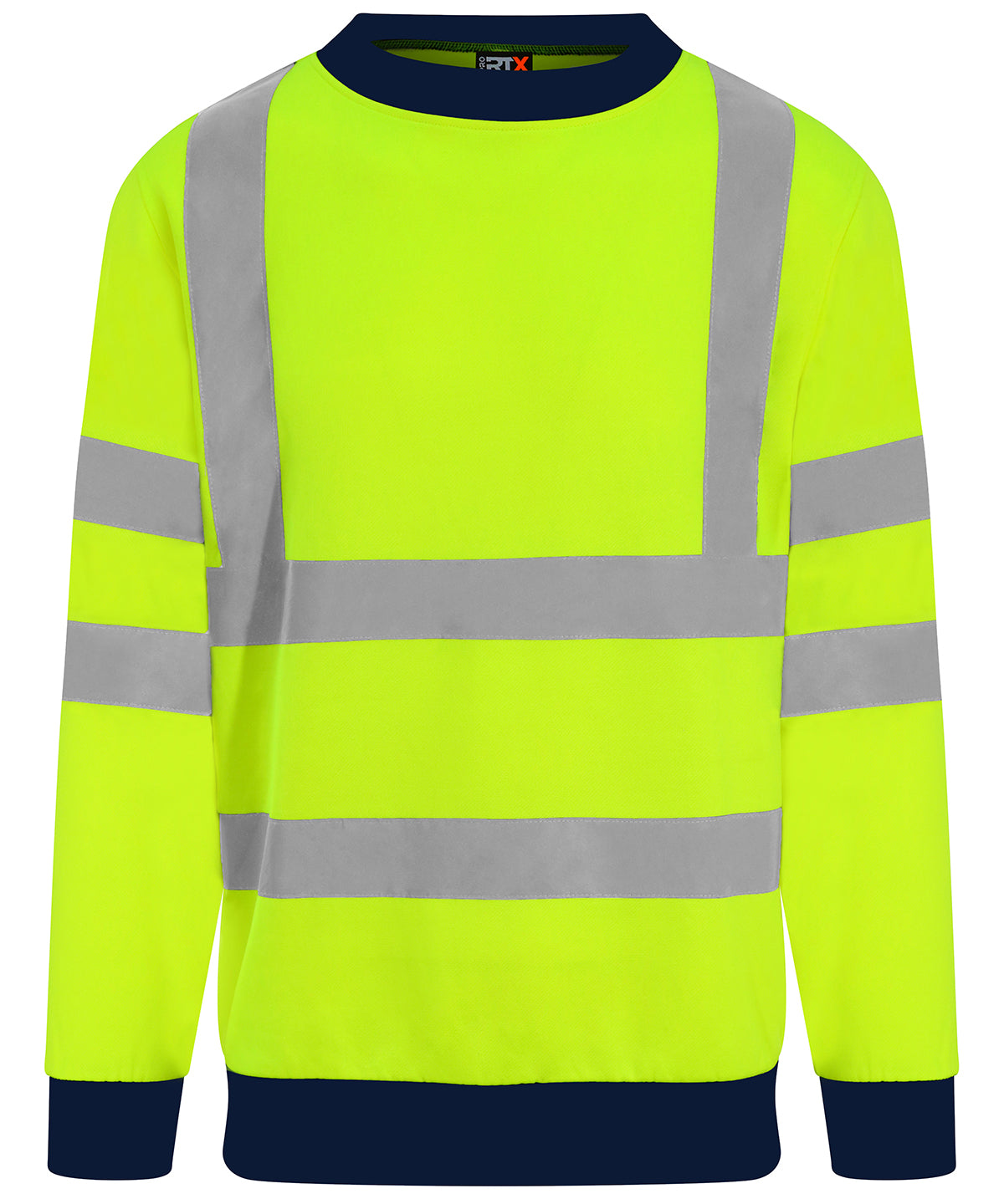 Pro RTX High Visibility High visibility sweatshirt HV Yellow/Navy