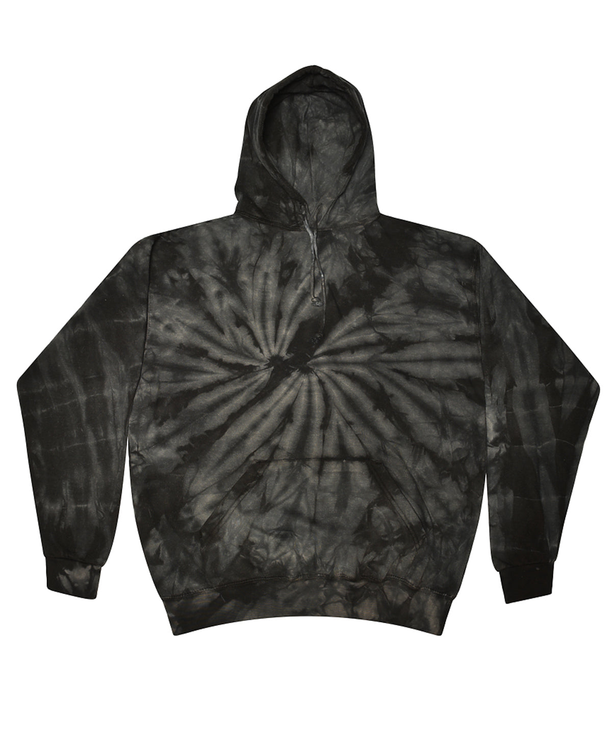 Colortone Rainbow tie-dye hoodie Spider Black