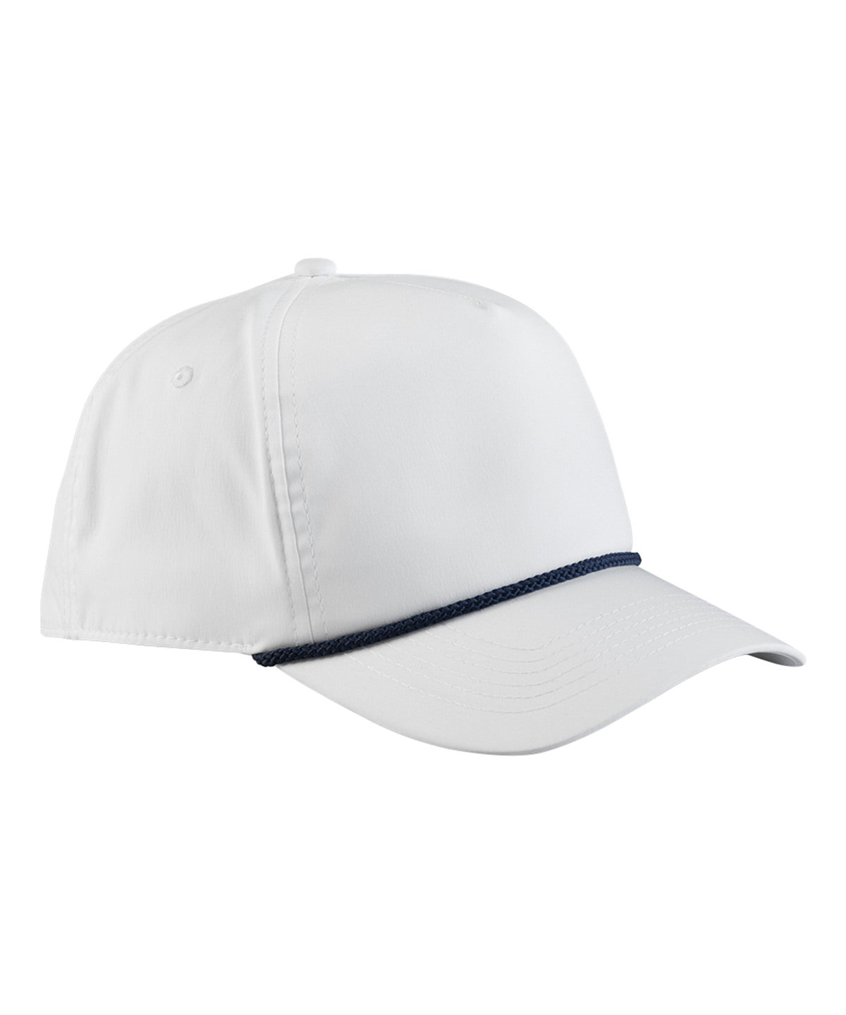 Beechfield Rope detail golf cap White/Navy