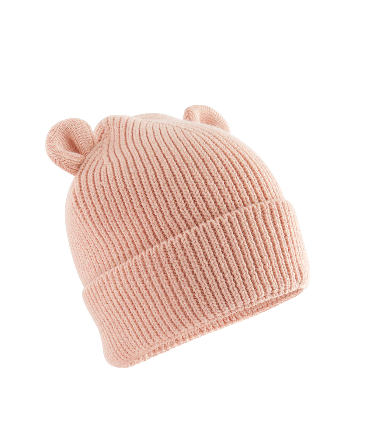 Beechfield Organic baby bear beanie Peach