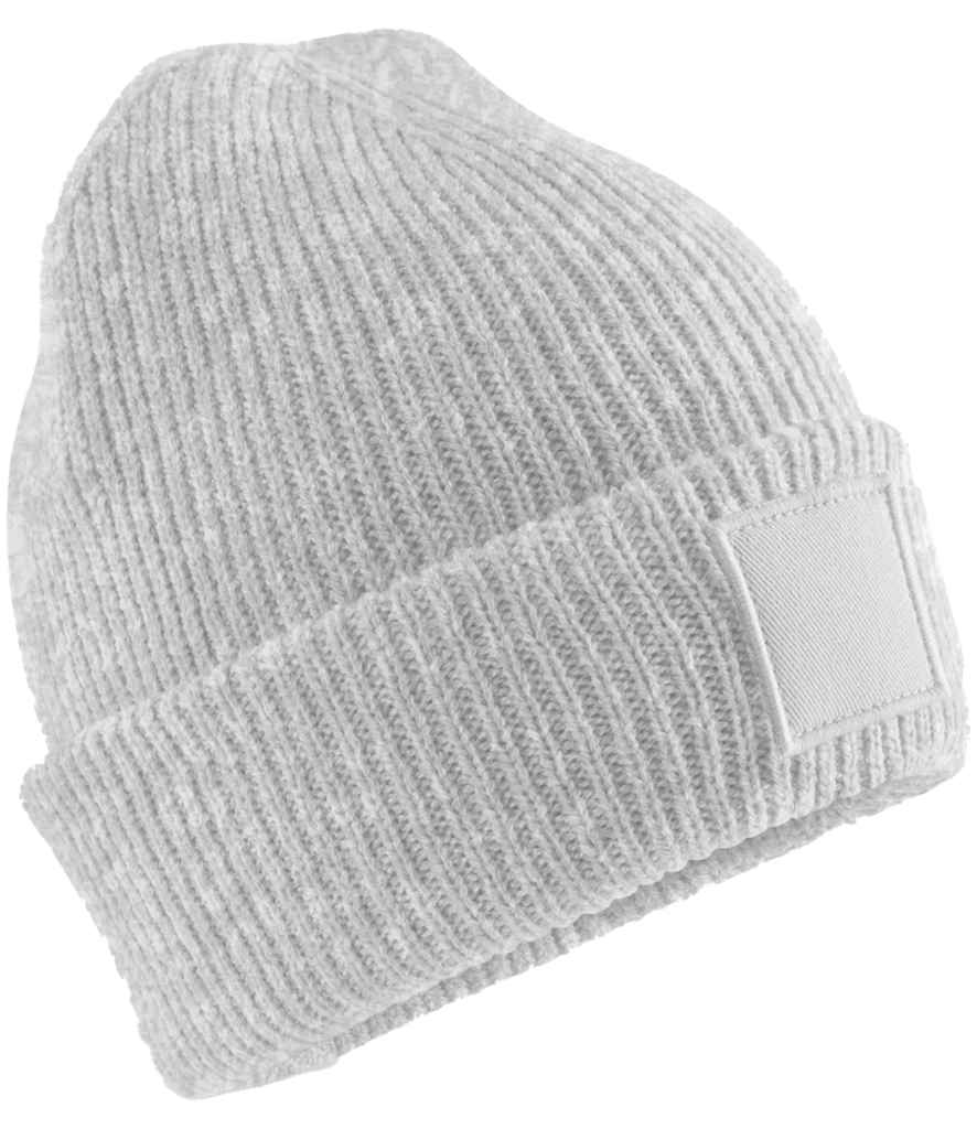 Beechfield Beechfield Kids Deep Cuffed Tonal Patch Beanie Cloud Grey