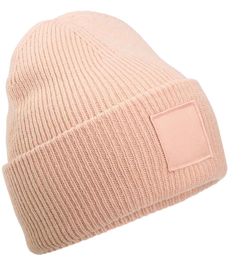 Beechfield Beechfield Deep Cuff Tonal Patch Beanie Peach