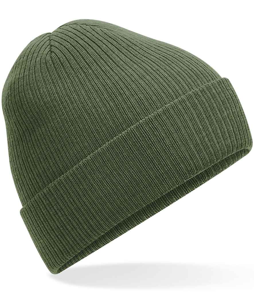 Beechfield Beechfield Polylana® Ribbed Beanie Olive Green