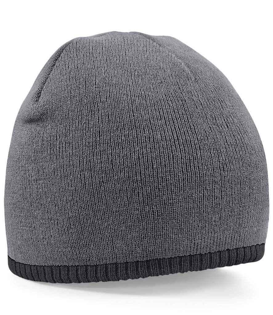 Beechfield Beechfield Two Tone Pull-On Beanie Graphite Grey/Black