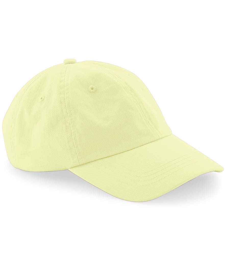 Beechfield Beechfield Low Profile 6 Panel Dad Cap Pastel Lemon