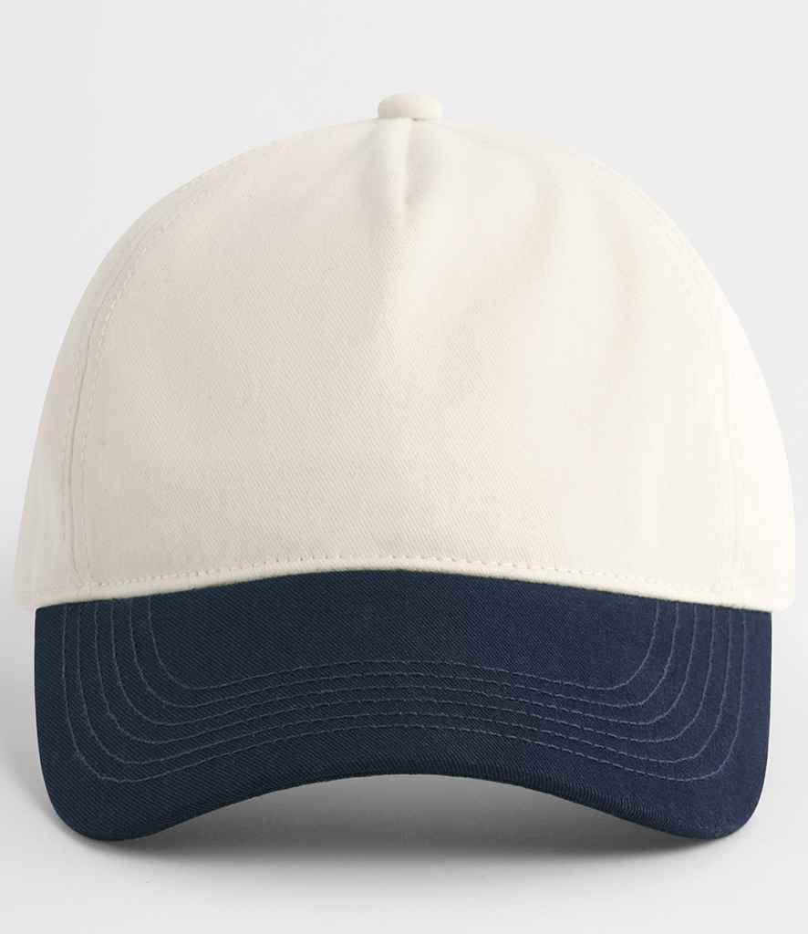 Beechfield Beechfield Contrast Peak Leisure Cap Natural/French Navy