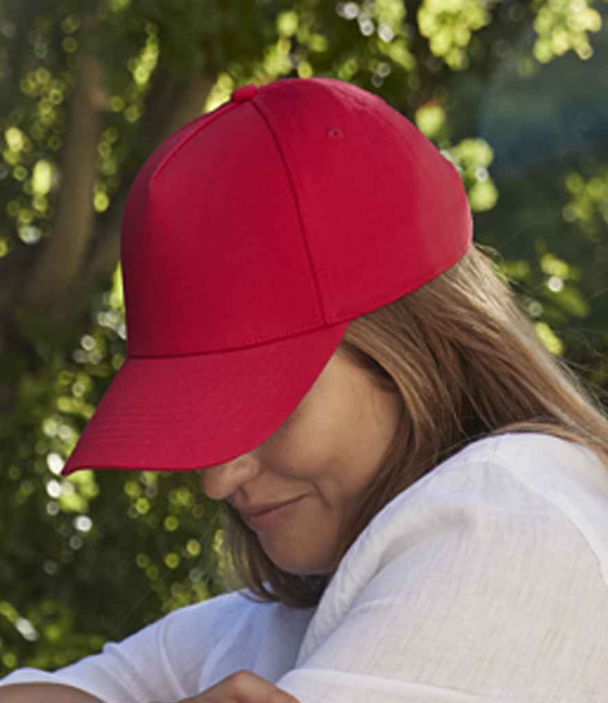 Beechfield Beechfield EarthAware® Classic Organic Cotton 5 Panel Cap Classic Red