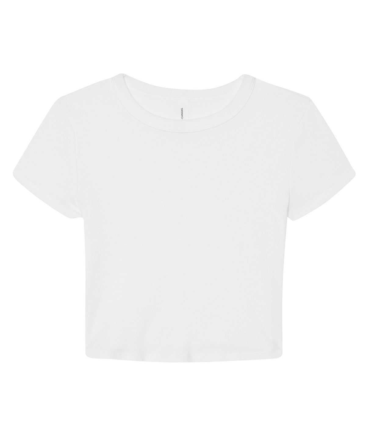 Bella+Canvas Women’s micro rib baby t-shirt Solid White Blend