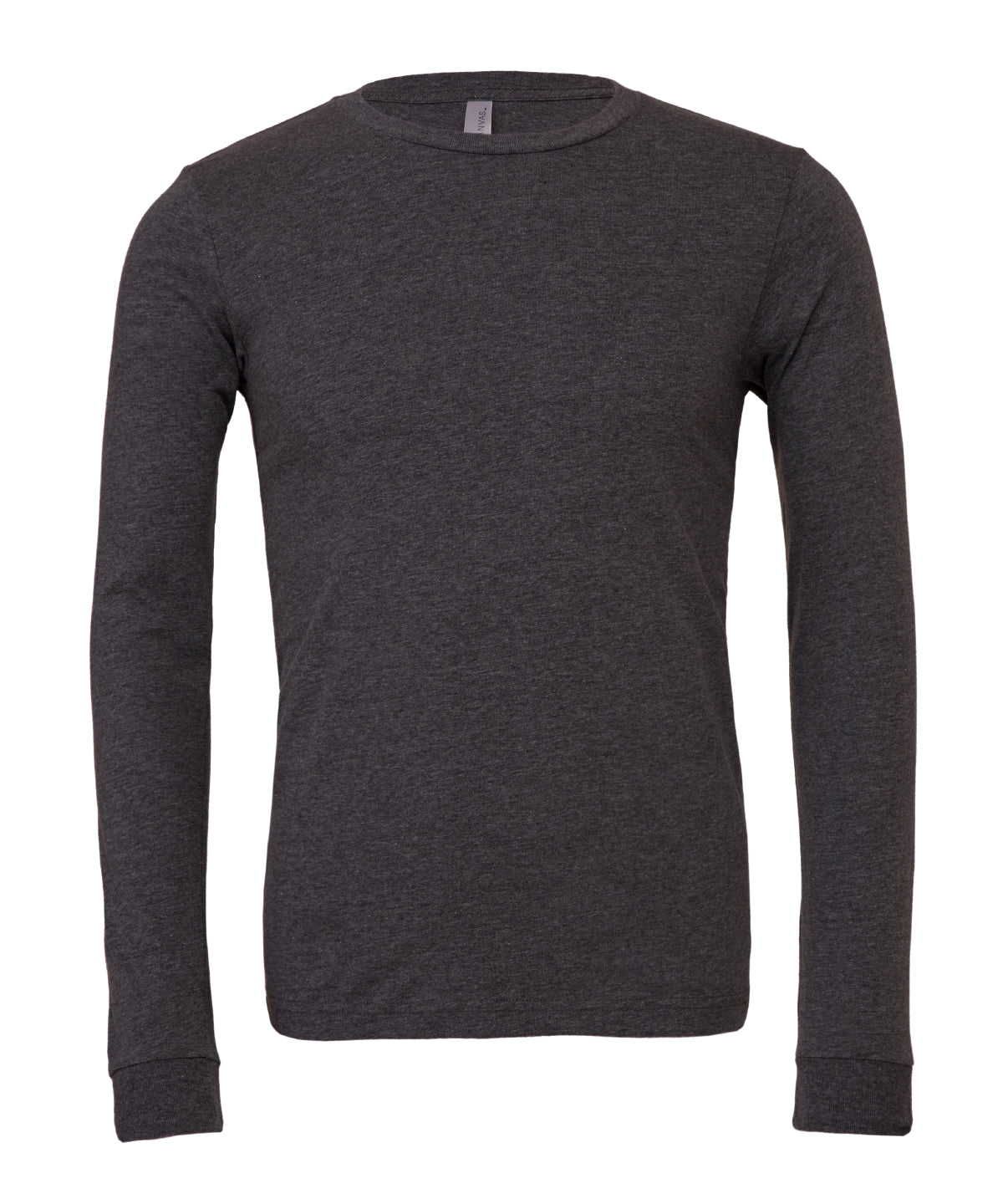 Bella+Canvas Unisex heather CVC long sleeve t-shirt Dark Grey Heather