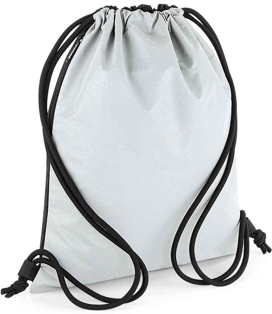 BagBase BagBase Reflective Gymsac Silver Reflective