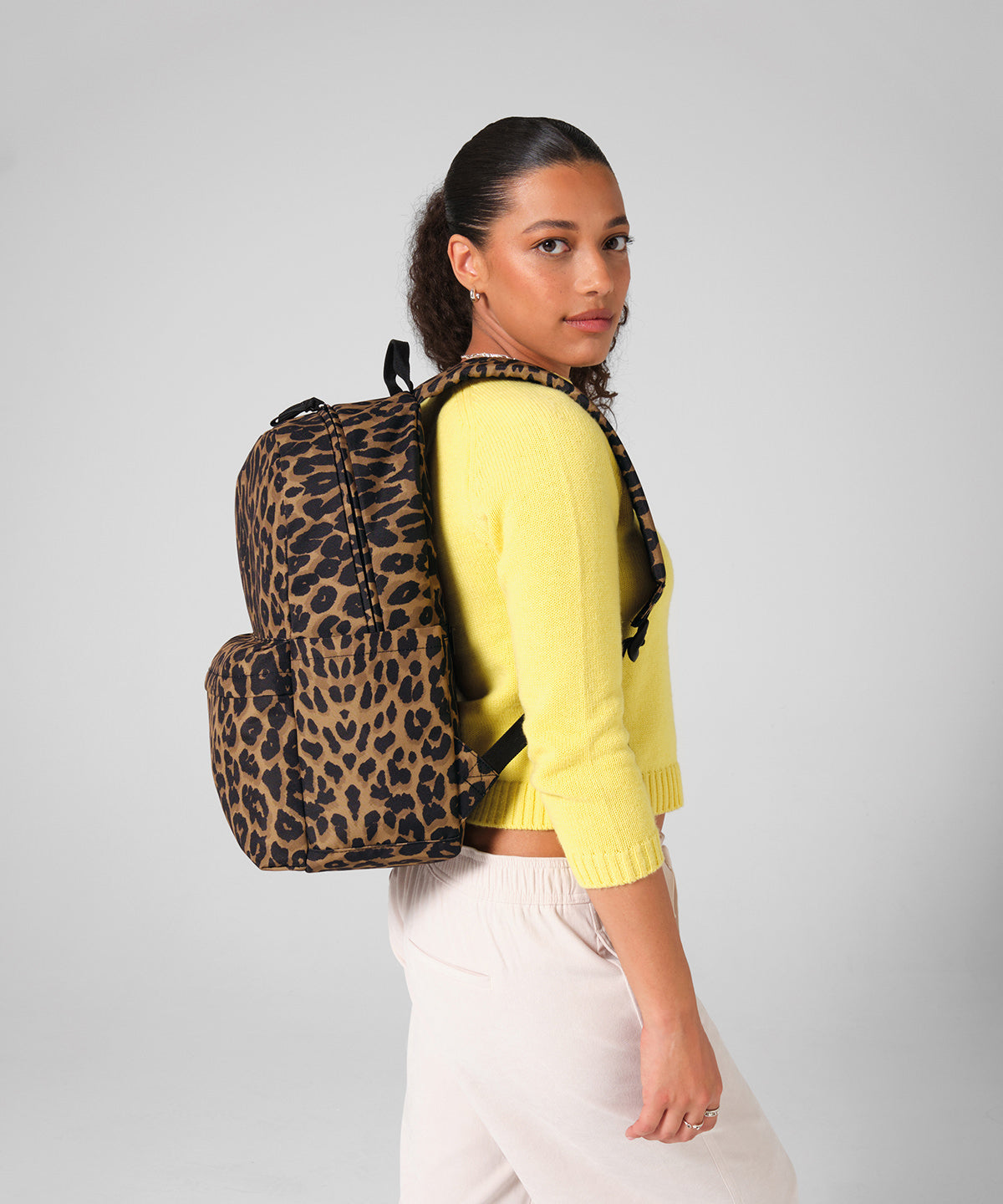 BagBase Leopard print backpack Leopard Print