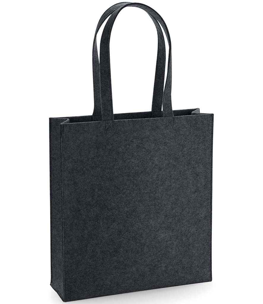BagBase BagBase Felt Tote Bag Charcoal Melange