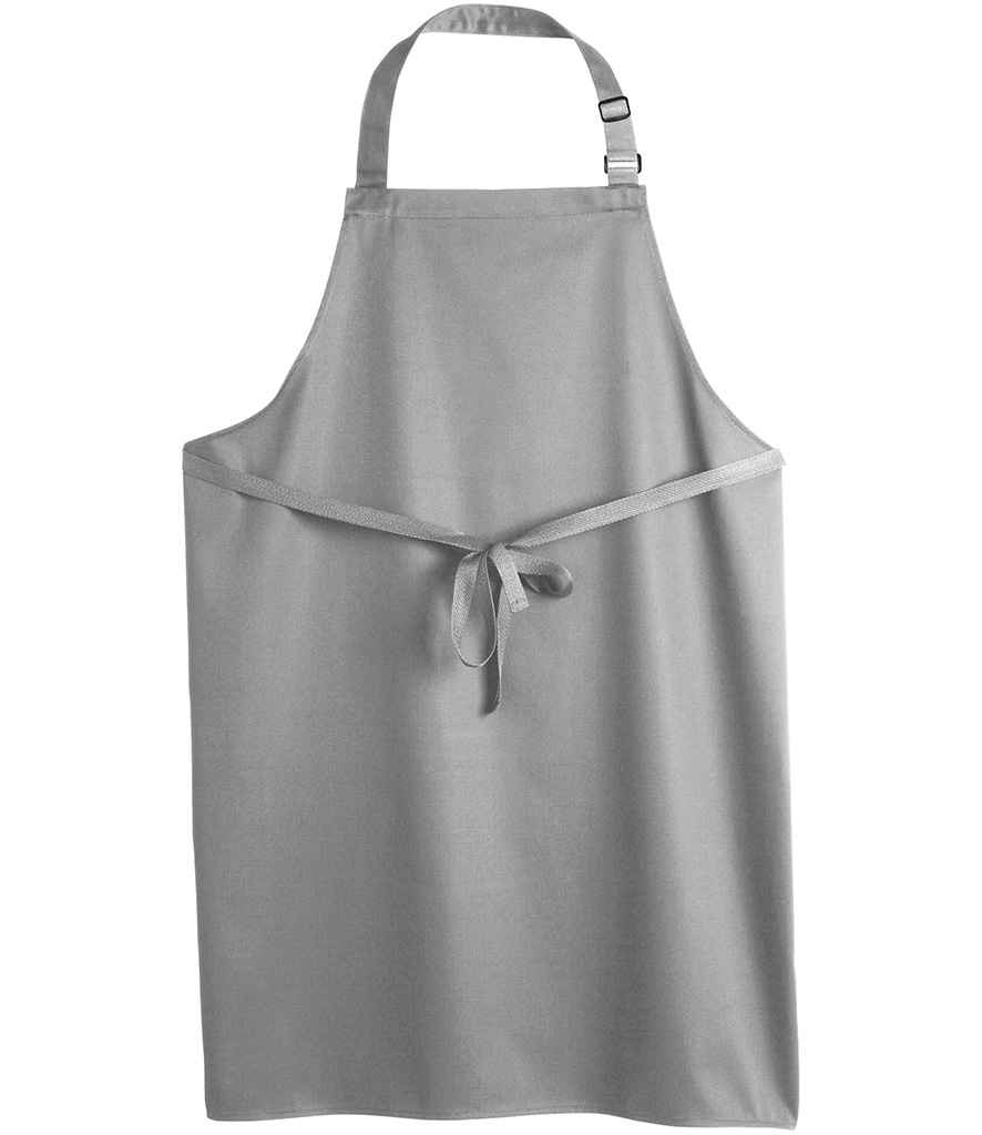 Dennys London Dennys Polyester Bib Apron Light Grey