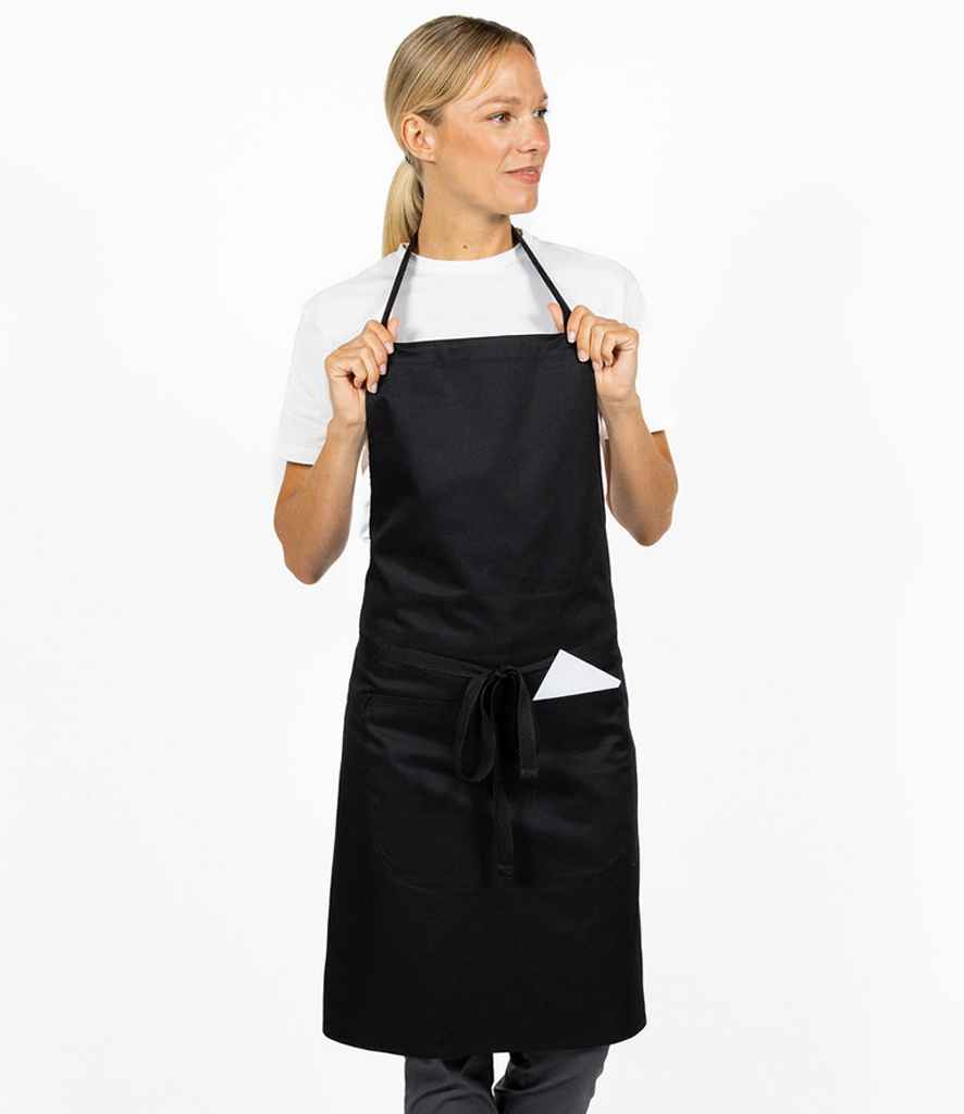Dennys Bib Apron with Pocket - model image
