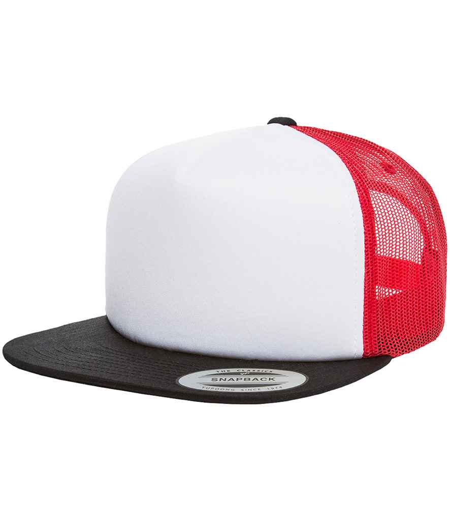 Flexfit / Yupoong Flexfit Foam Trucker Cap Black/White/Red