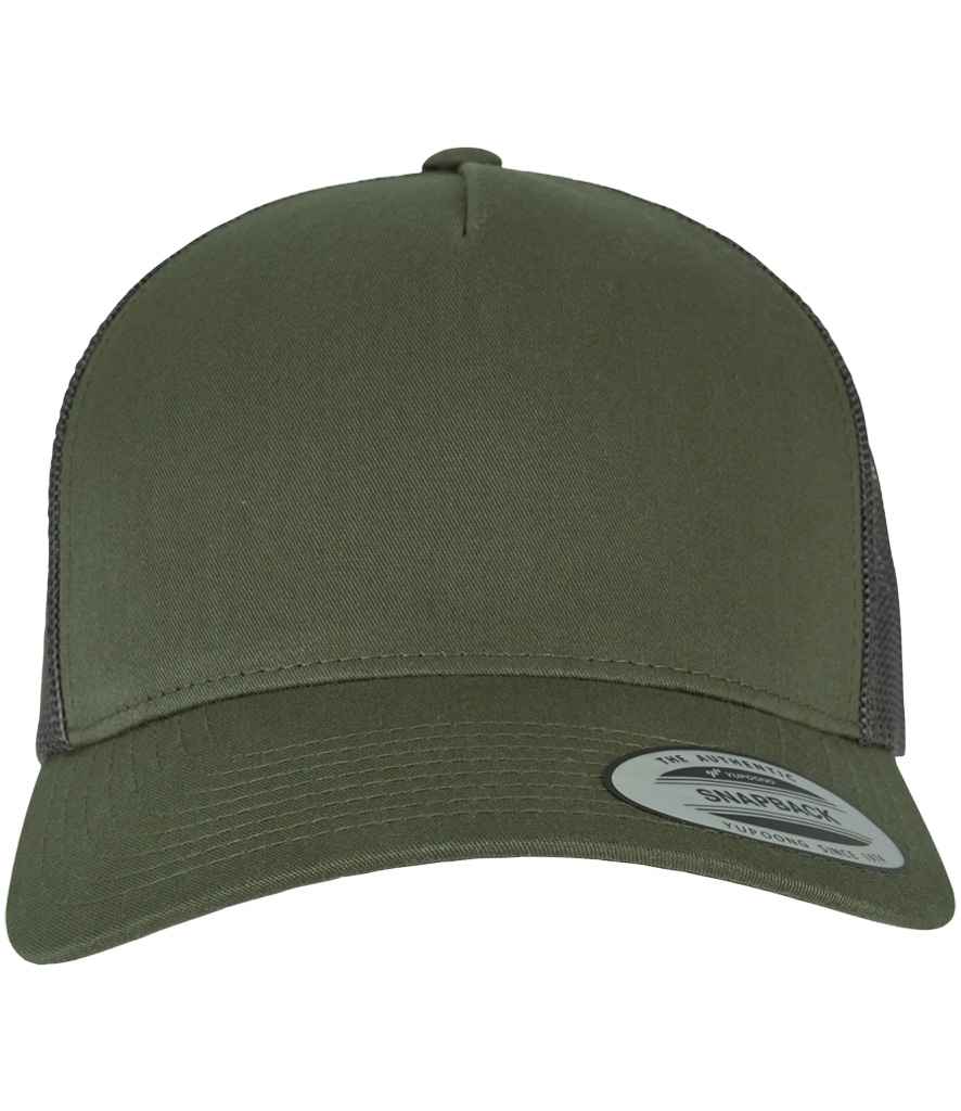 Flexfit / Yupoong Flexfit 5 Panel Retro Trucker Cap Chocolate Chip/Greyish Brown