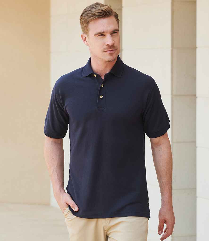 Henbury Henbury Ultimate Poly/Cotton Piqué Polo Shirt Navy