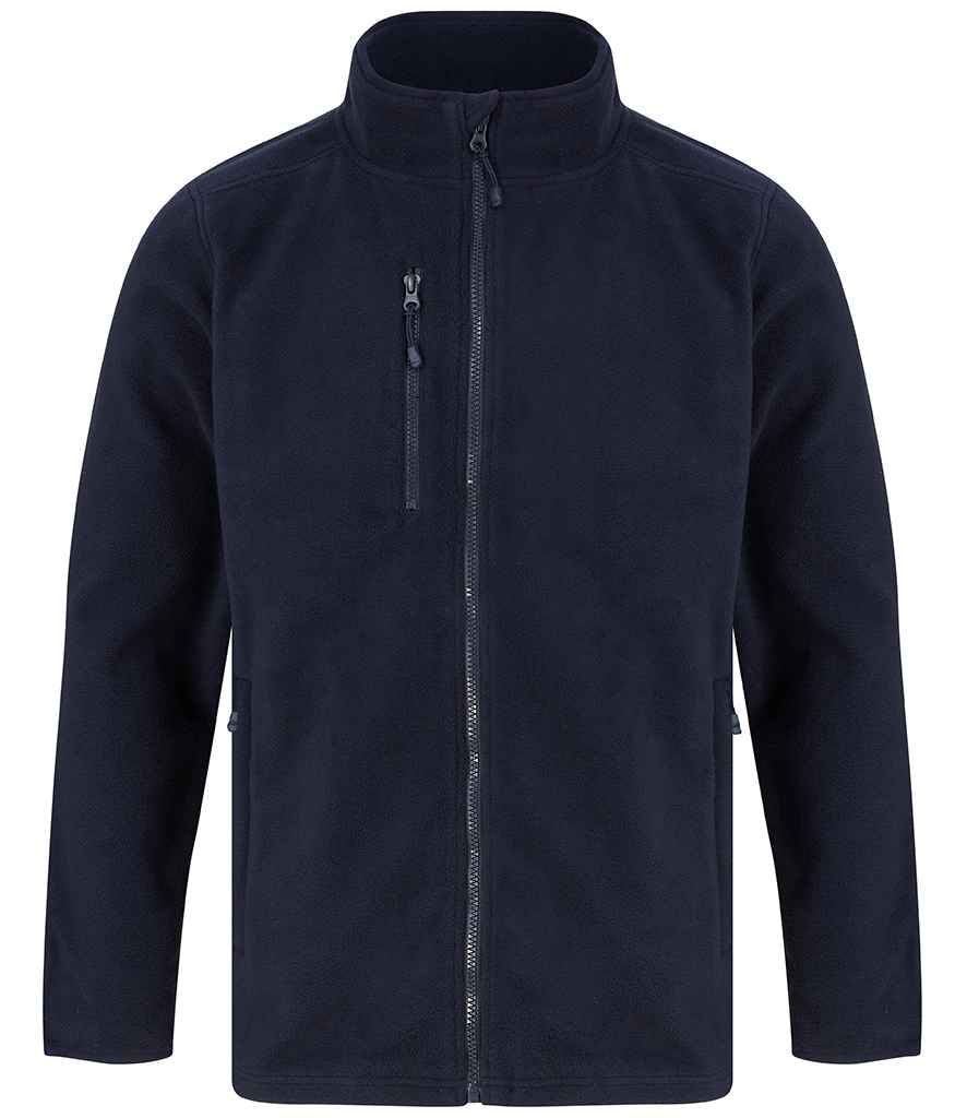 Henbury Henbury Recycled Polyester Micro Fleece Jacket Navy