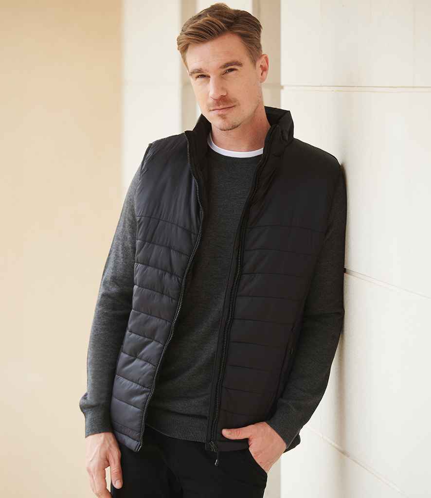 Henbury Henbury Unisex Padded Gilet Black