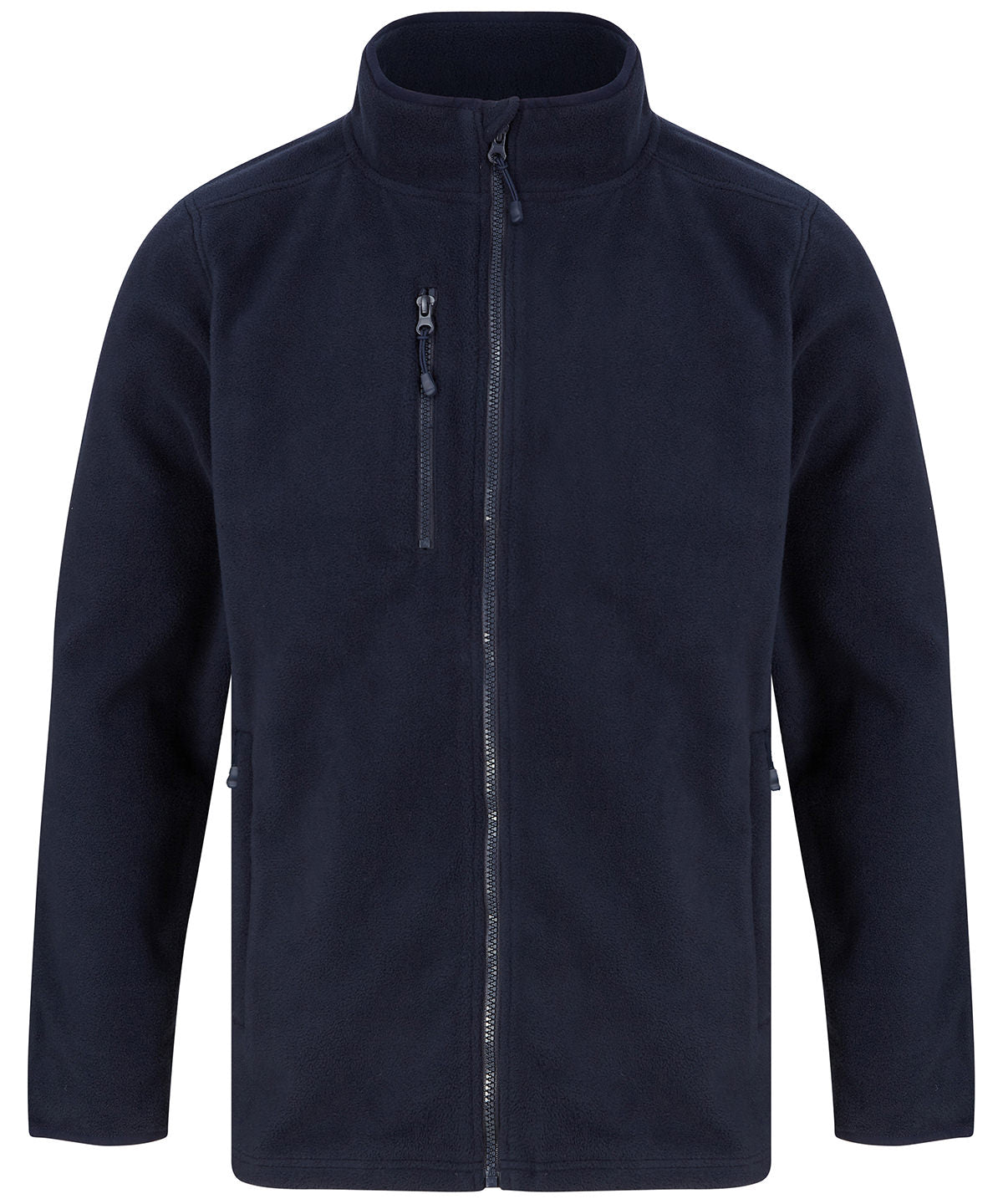 Henbury Recycled polyester microfleece jacket Navy