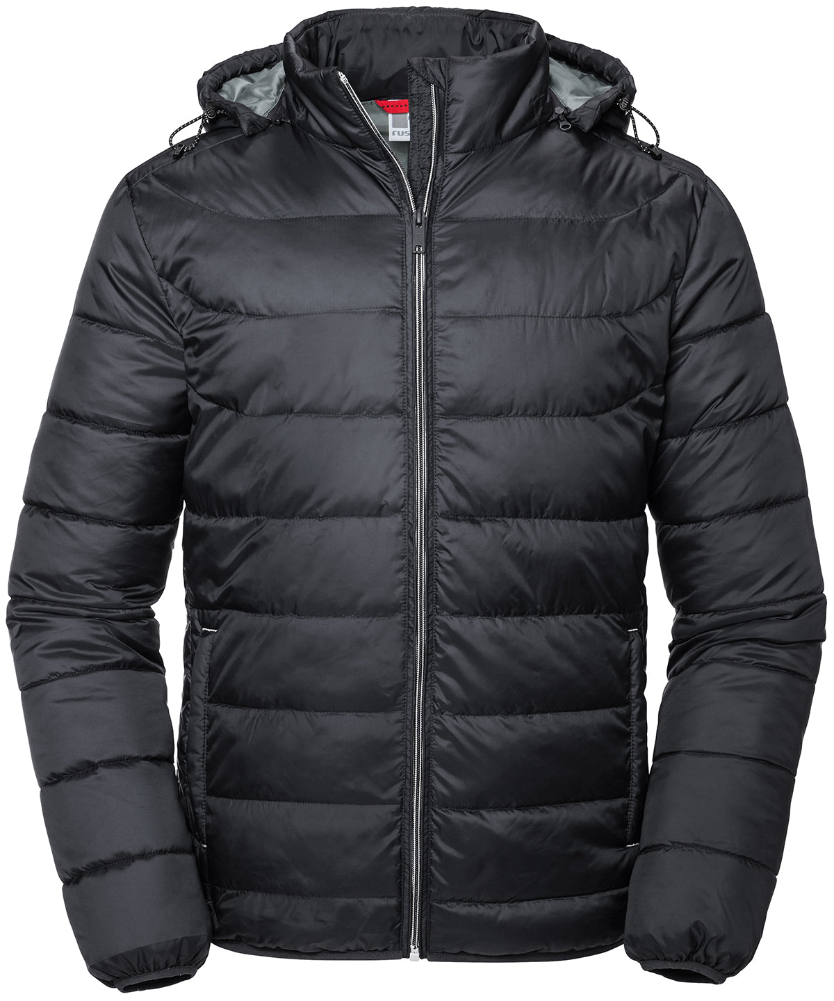 Russell Hooded Nano jacket Black