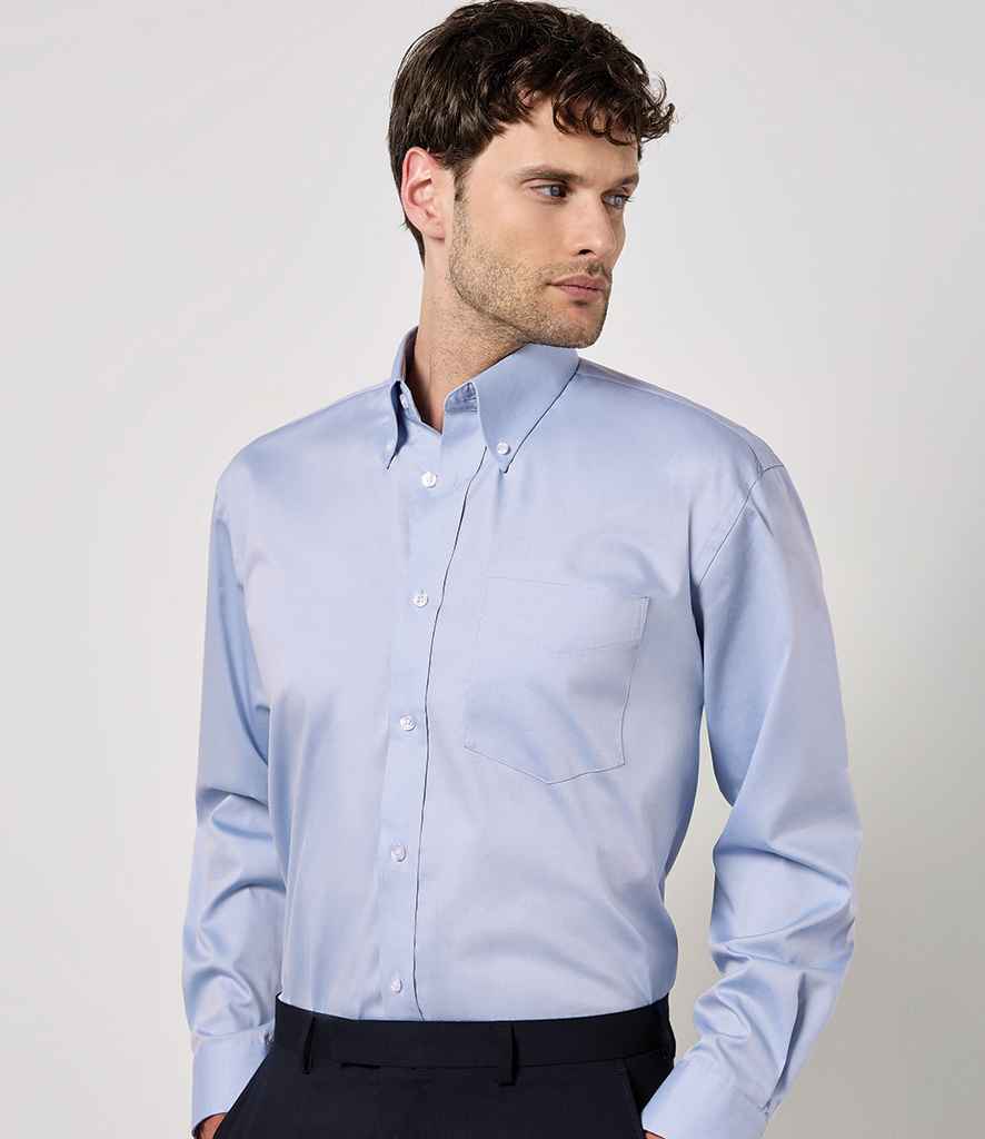 Kustom Kit Premium Long Sleeve Classic Fit Oxford Shirt