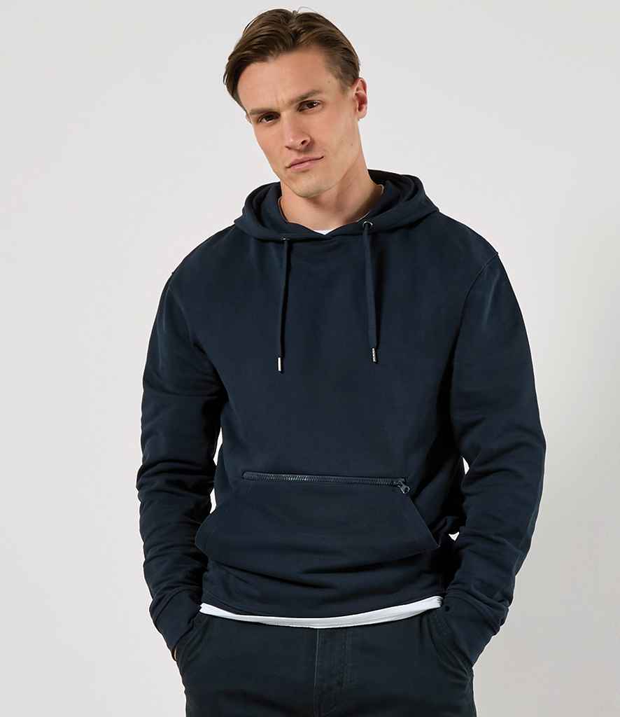 Kustom Kit Regular Fit Piqué Zipped Pocket Hoodie