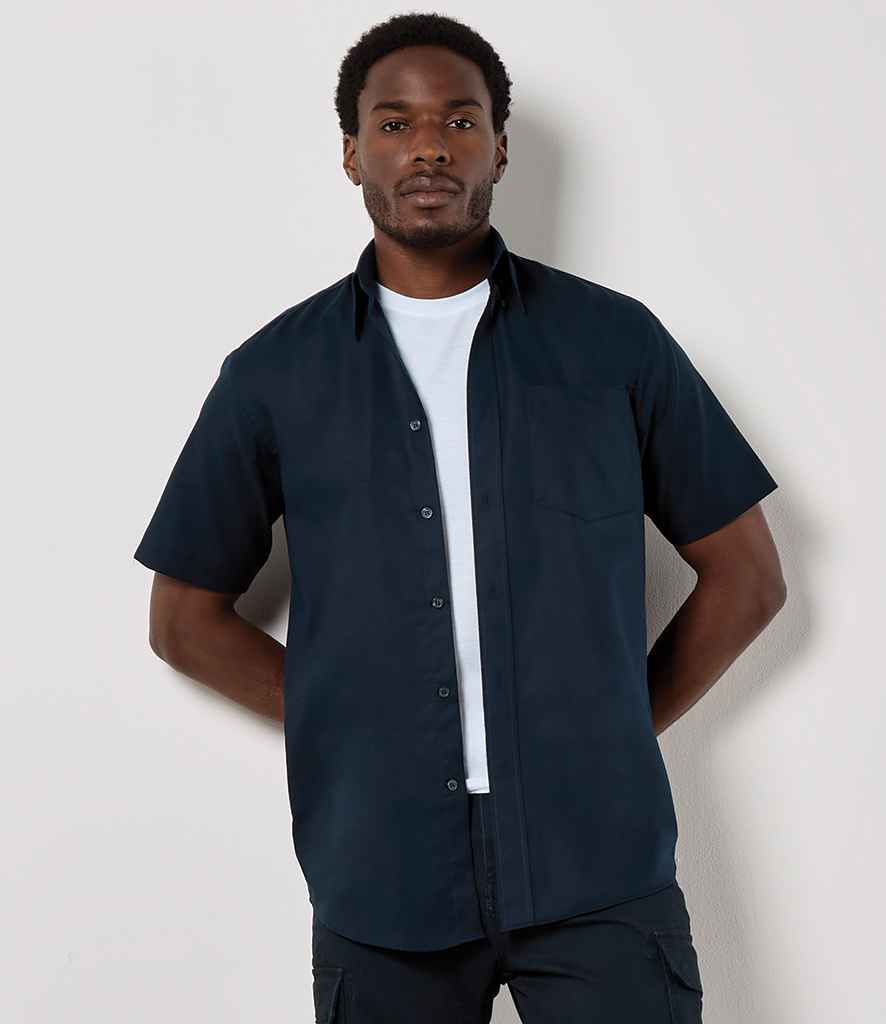 Kustom Kit Short Sleeve Classic Fit Workwear Oxford Shirt