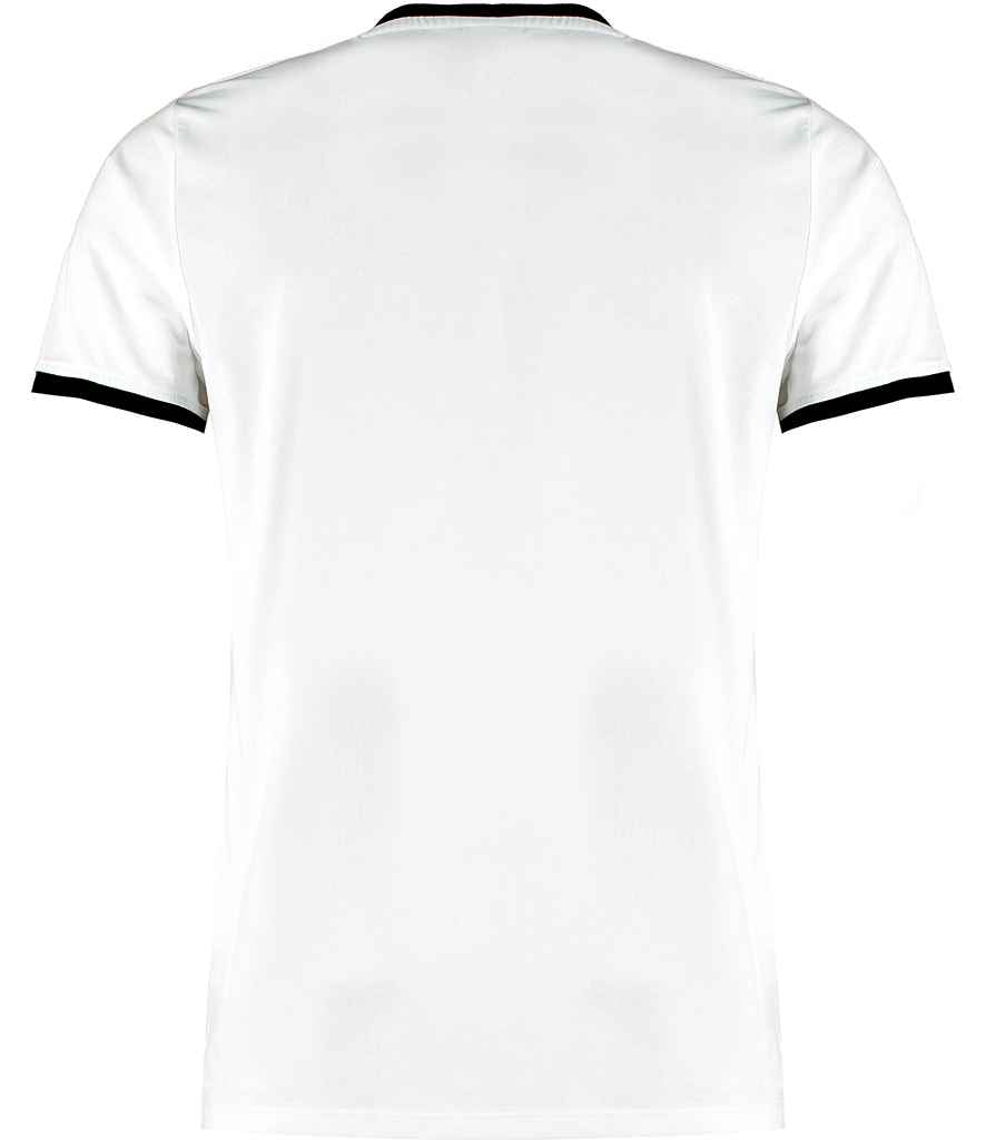 Kustom Kit Fashion Fit Ringer T-Shirt - White/Black