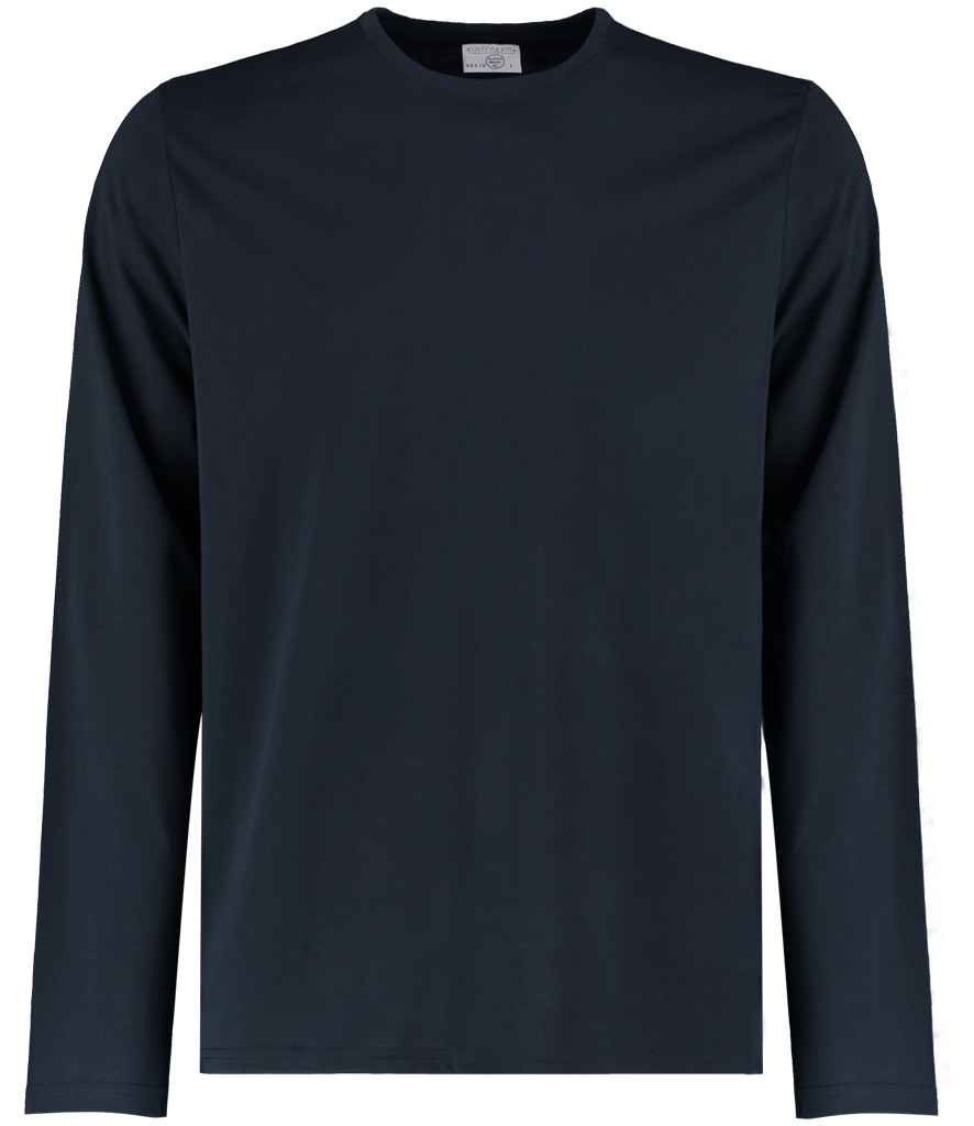 Kustom Kit Long Sleeve Fashion Fit Superwash® 60°C T-Shirt - Navy